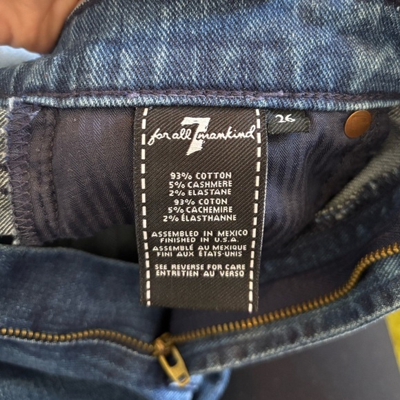 7 FOR ALL MANKIND | Mega Flare Jeans Cashmere Size 26 Retro Y2K Kendrick Lamar - Picture 5 of 9